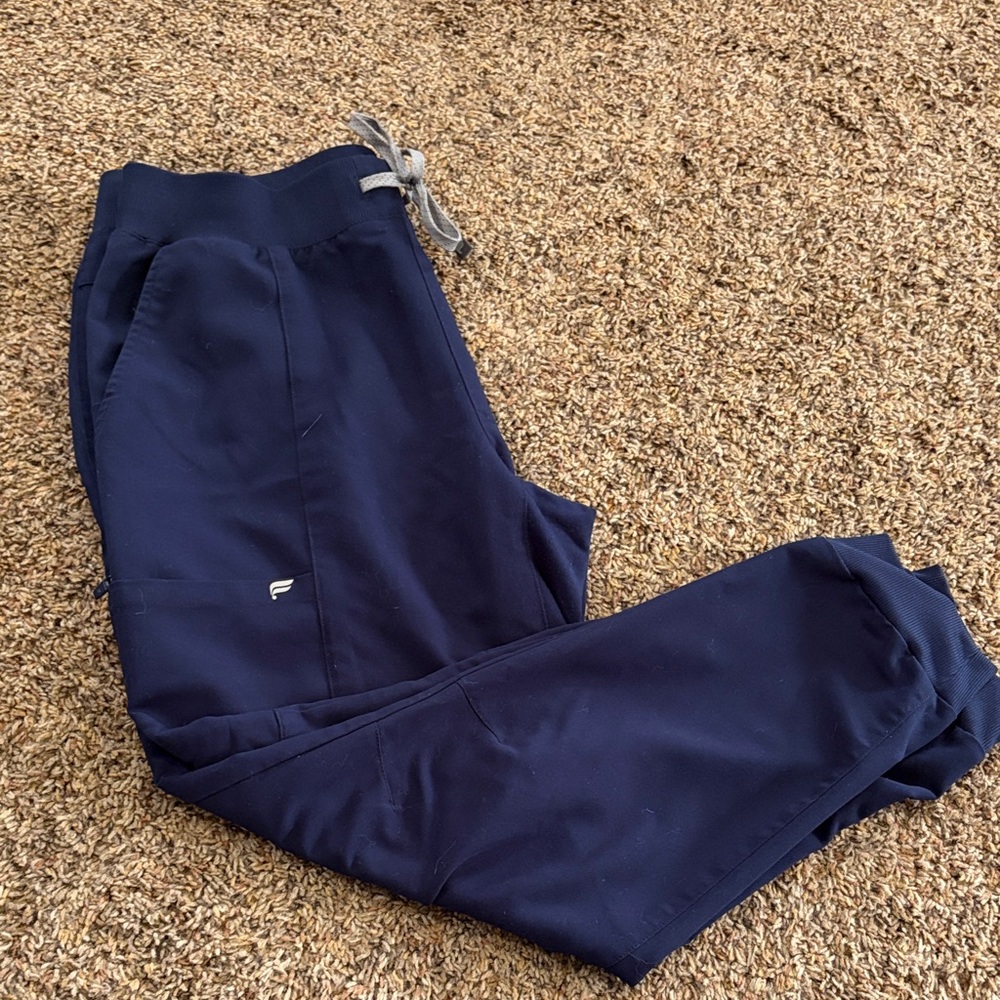 Fabletics Navy blue joggers scrubs  with Logo